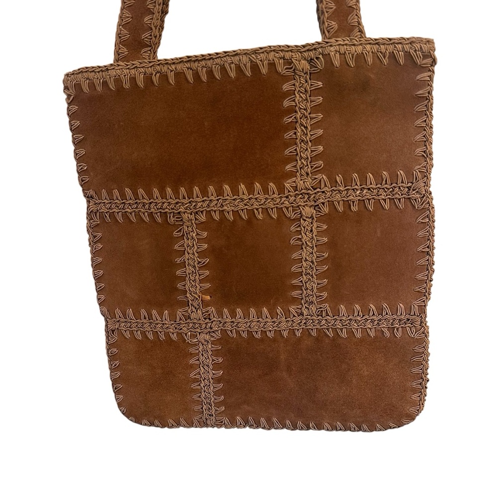 Nine West Patchwork Suede Shoulder Bag - Picture 2 of 8